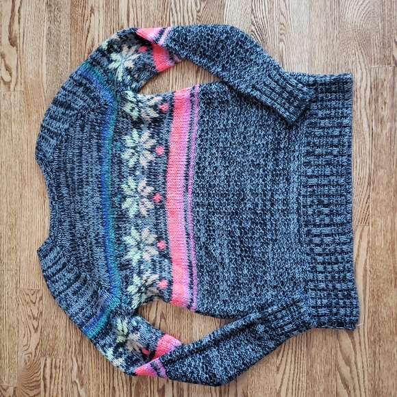 (S) American Eagle Outfitters Rainbow Wool Blend Knit Jegging Sweater Holiday - Picture 9 of 9